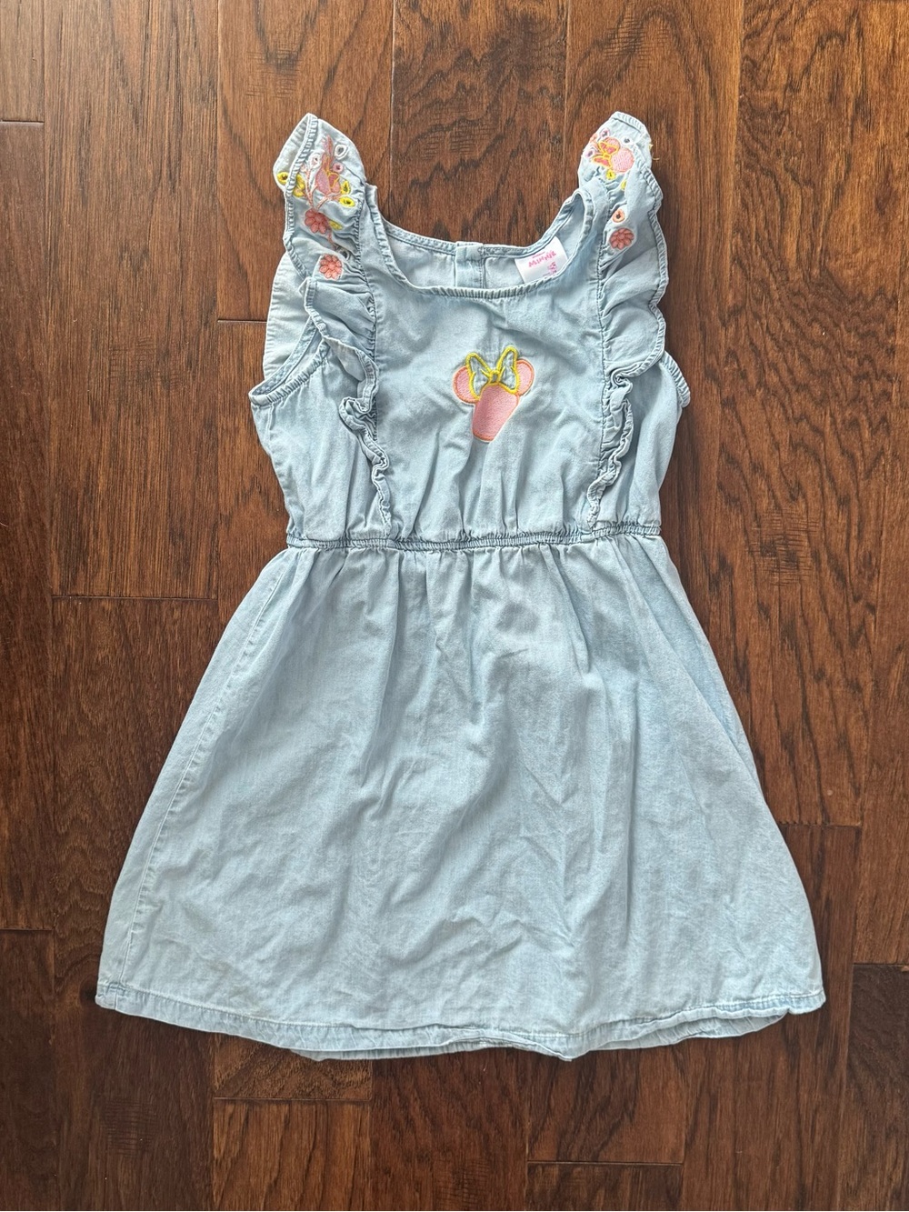 Disney Light Blue Girls' Sleeveless Ruffle Dress 7/8